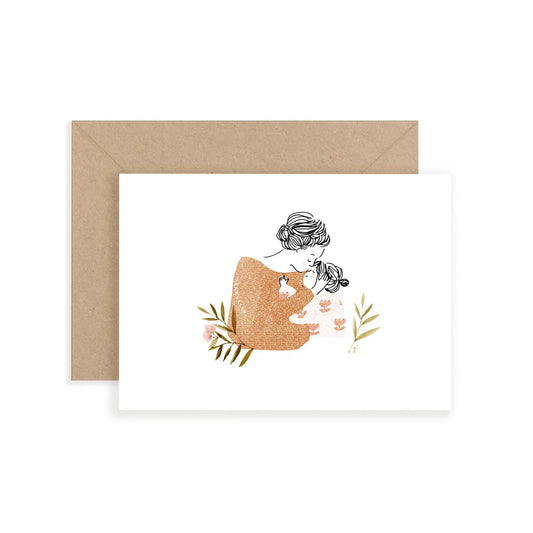 Postkarte mit umschlag Mutter mit Kind 