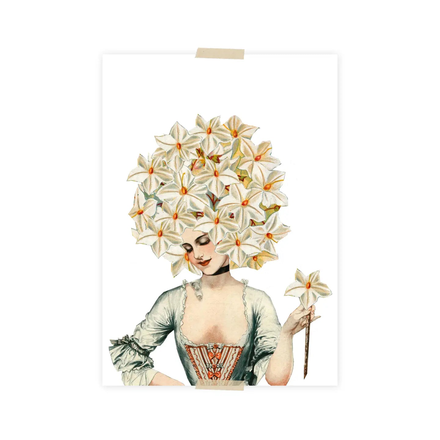 17. Jahrhundert Frau mit blumenhut