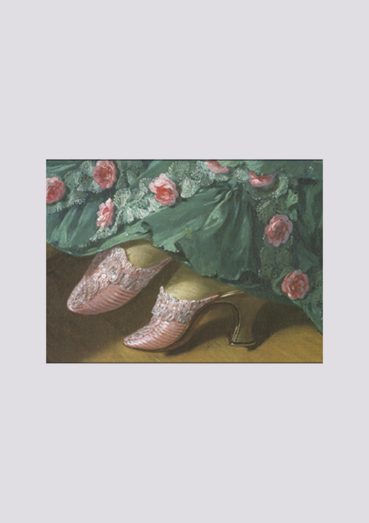 Postkarte barockschuhe