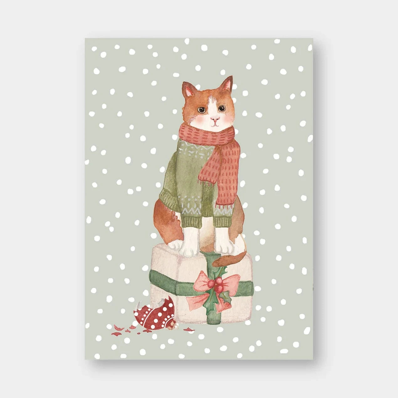 nataskalia Postkarte Weihnachtskatze | A6