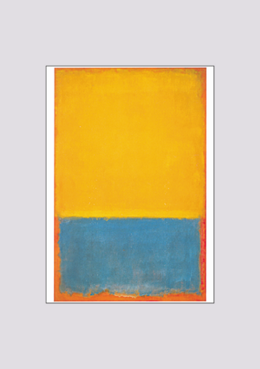 Postkarte Rothko Gelb Blau