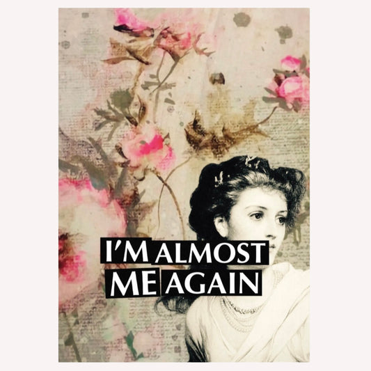 Postkarte Statement me again