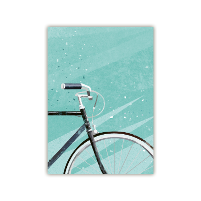 Postkarte Fahrrad 