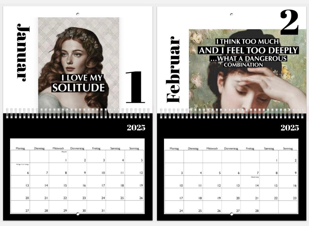 Wandkalender 2025 Statements | A4
