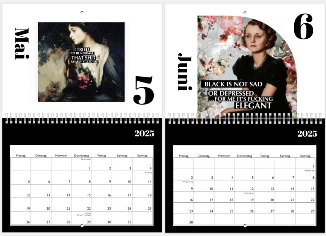Wandkalender 2025 Statements | A4