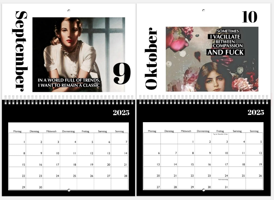Wandkalender 2025 Statements | A4