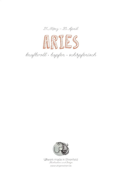 Sternzeichen Info Aries 