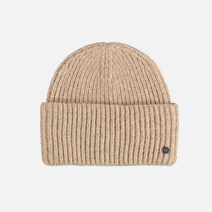 Strickmütze in beige 