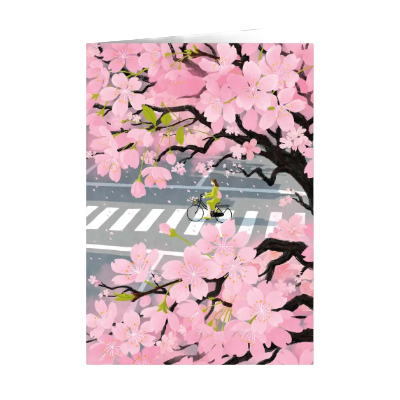 QUIRE HEARTFELT Grußkarte Cherry Blossom | 17 x 12 cm