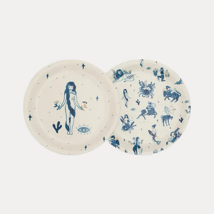 Zwei Untersetzer Sternzeichen Jungfrau 