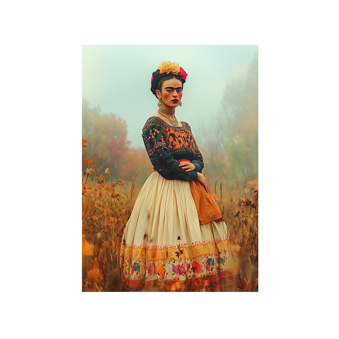 FRIPERRIES Postkarte Frida Kahlo | Herbststimmung | A6