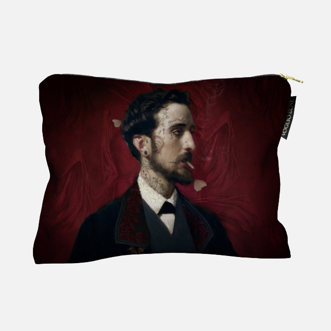 Voglio Bene Kosmetiktasche EDUARDO Red | Samt | 23 x 17 cm