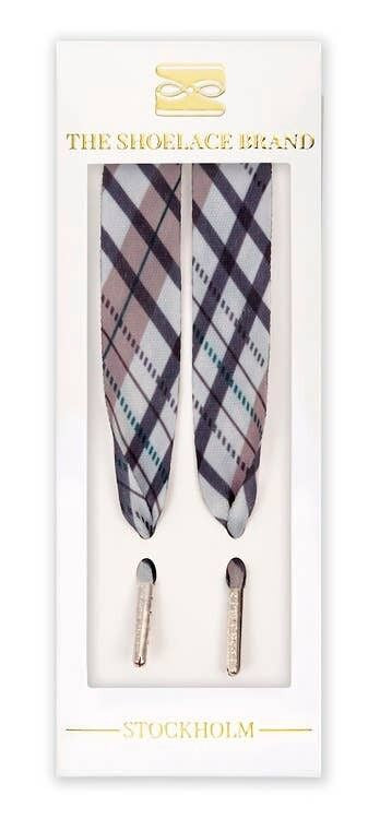 breite karierte Schnürsenkel