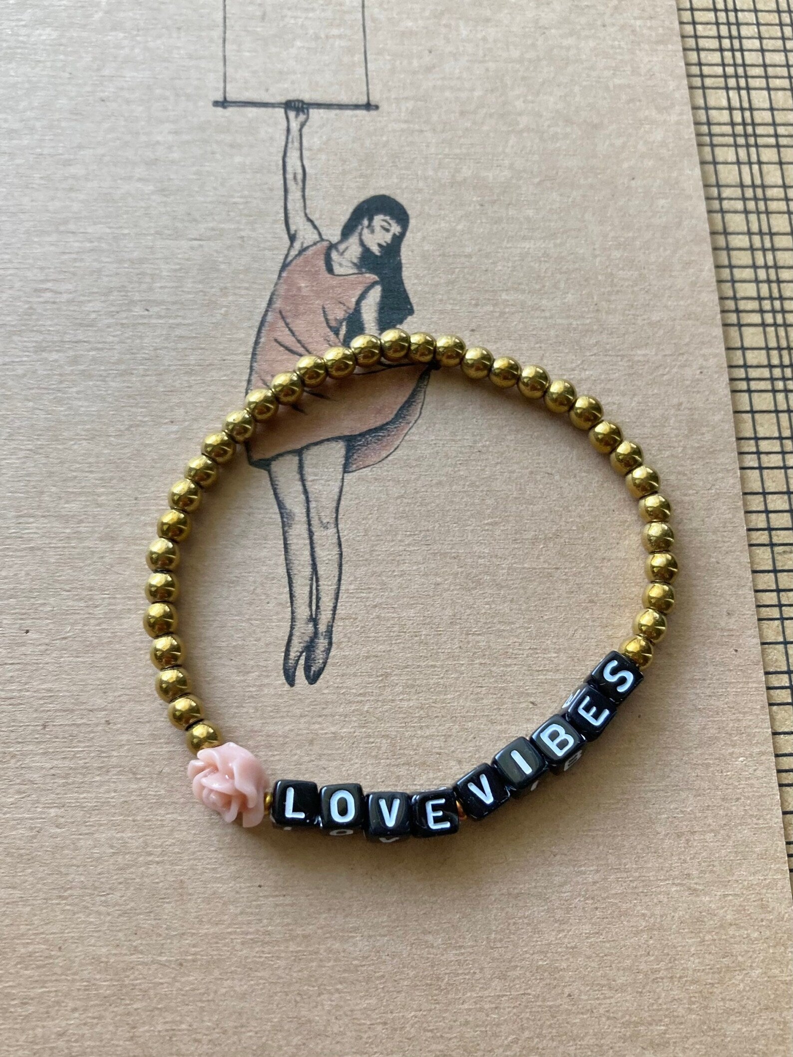 love vibes armband schwarz