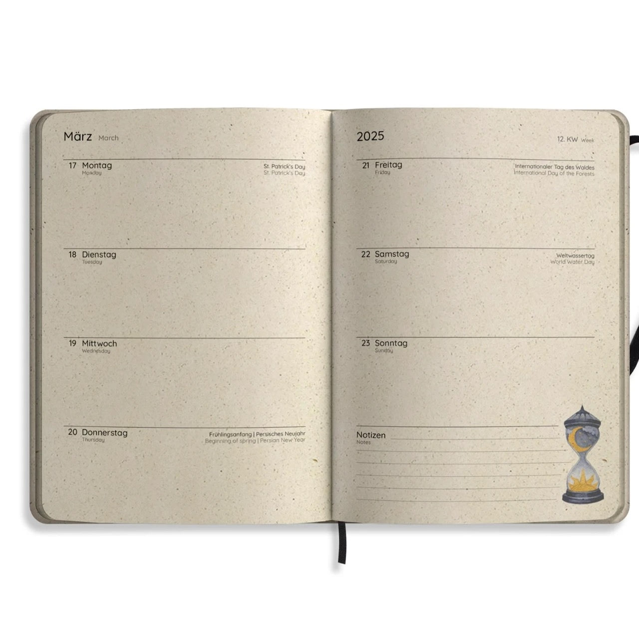 MATABOOKS Samaya Jahresplaner 2025 | Midnight | A5