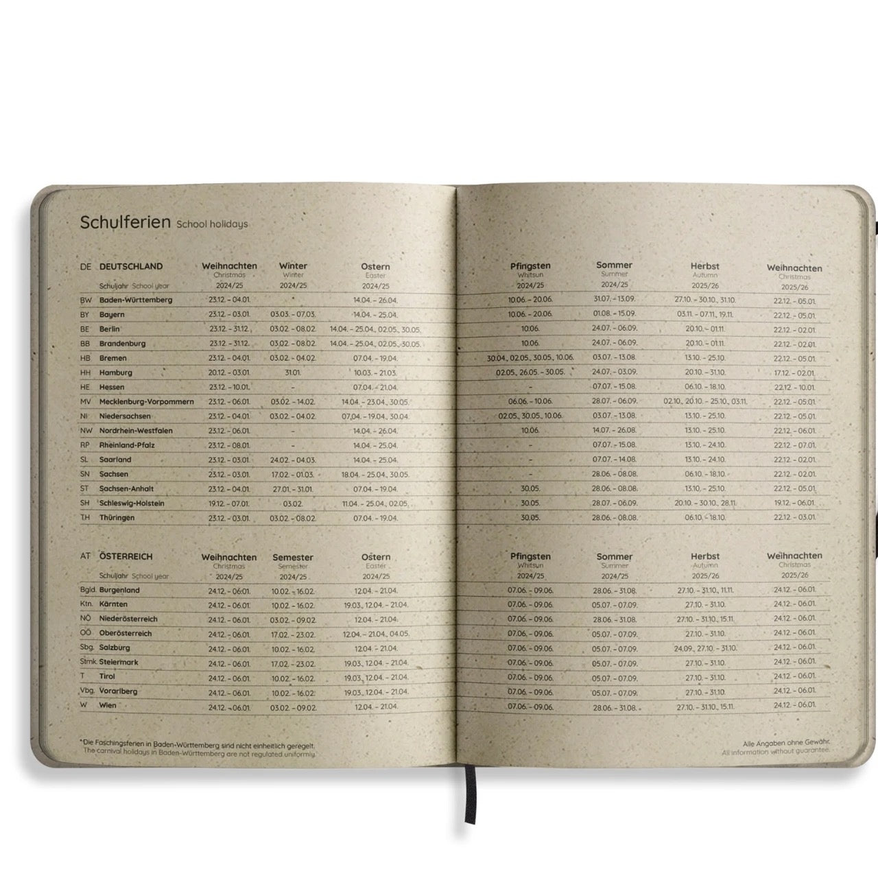 MATABOOKS Samaya Jahresplaner 2025 | Midnight | A5