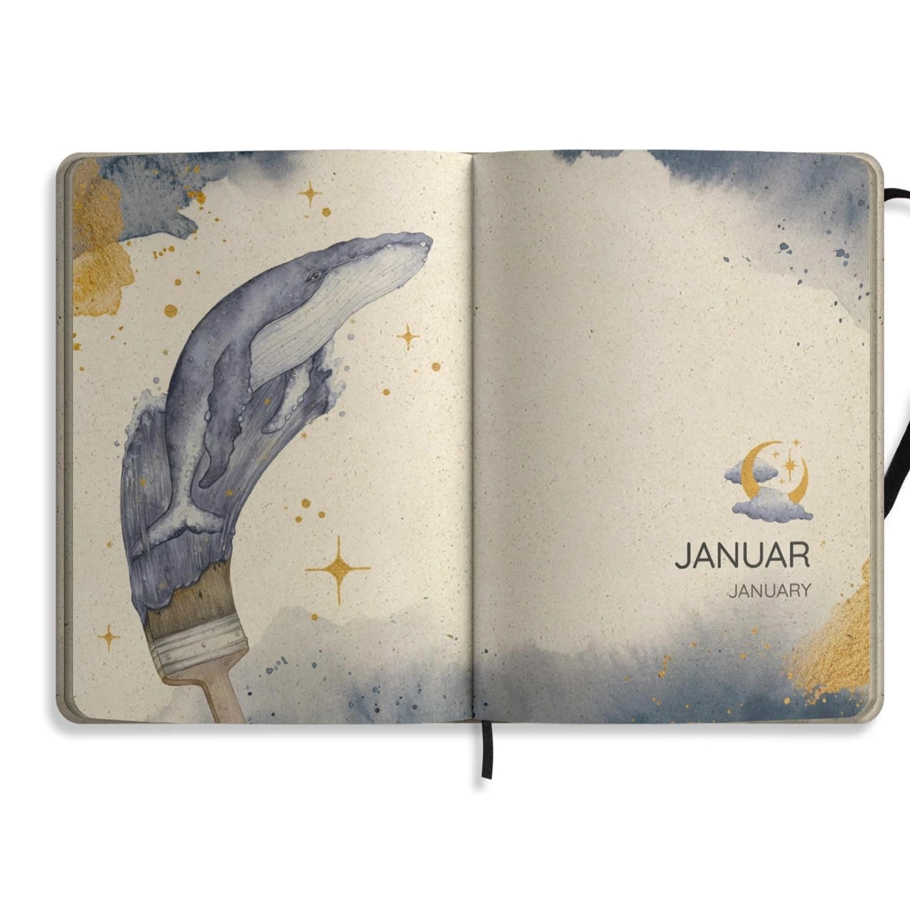 MATABOOKS Samaya Jahresplaner 2025 | Midnight | A5
