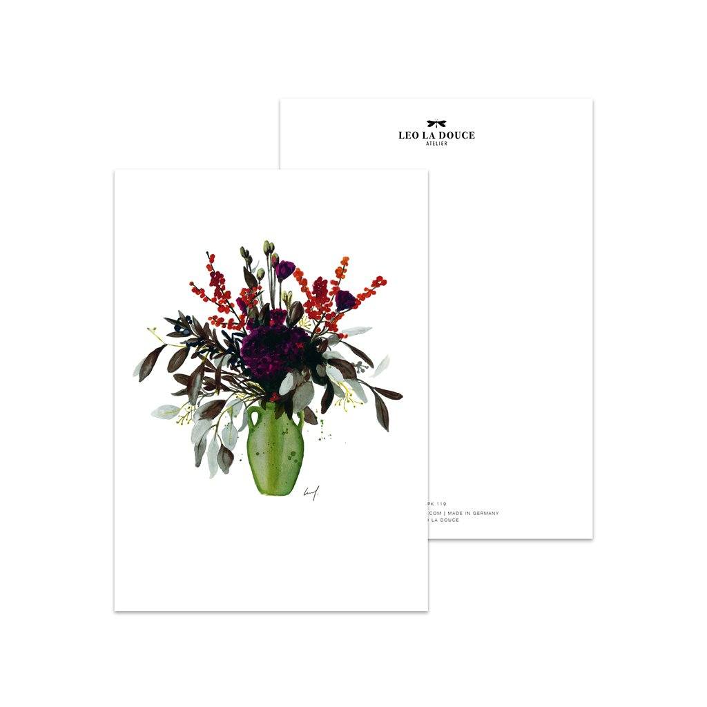 LEO LA DOUCE Postkarte Winter Greens | A6