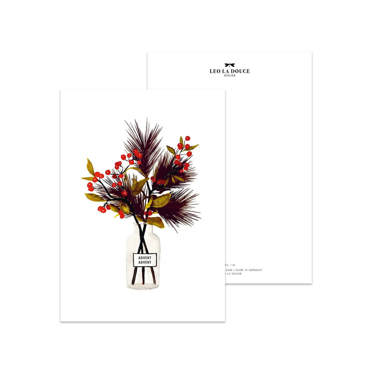 LEO LA DOUCE Postkarte Advent Advent | A6