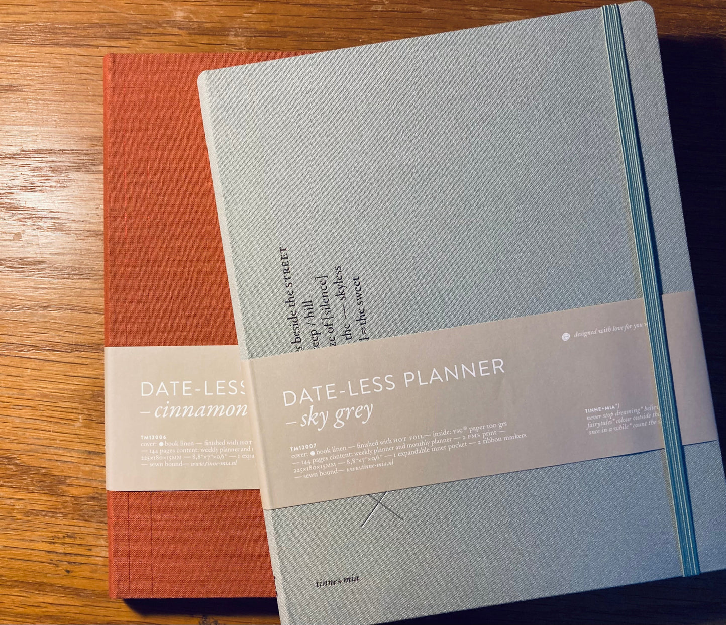 TINNE MIA Kalender ohne Datum | B5 | Sky Grey