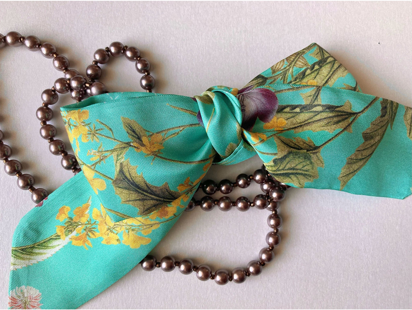 Twilly-Schal Flower Feel | Mint | 5 x 90 cm