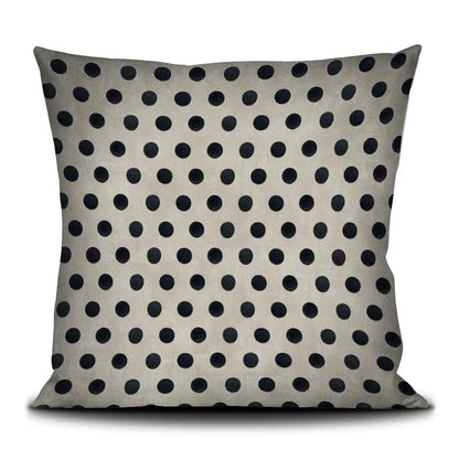 Voglio Bene Samt-Kissenhülle Frida Kahlo Rückseite mit beigem Hintergrund und schwarzen Polka-Dots-Punkten von HERZallerliebste Rostock.